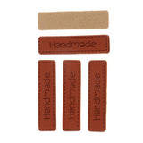 Maxbell 20pcs Handmade PU Leather Label Sew On Labels Engraved Tag Clothes Accessory - Aladdin Shoppers