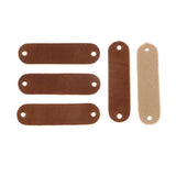Maxbell 20pcs PU Leather Label Sew On Labels With Holes Engraved Tag Accessories - Aladdin Shoppers