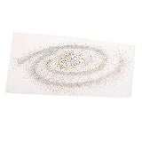 Universe Rhinestones Iron on Hot Fix Motif Heat Press Applique Patch 12.5x6.2 Inch - Aladdin Shoppers