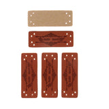 Maxbell Maxbell 20 Pieces PU Leather Handmade Garment Label Tags DIY Sewing Craft Patches