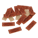 Maxbell Maxbell 20 Pieces PU Leather Handmade Garment Label Tags DIY Sewing Craft Patches