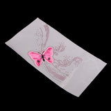 Butterfly Pattern Iron on Crystal Rhinestone Hotfix Transfer Patch DIY Decotative Applique for Clothing Bags - Aladdin Shoppers