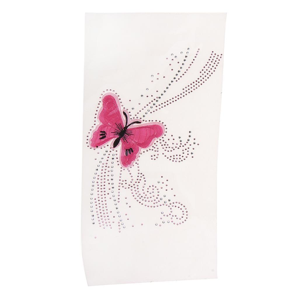 Maxbell Maxbell Butterfly Pattern Iron on Crystal Rhinestone Hotfix Transfer Patch DIY Decotative Applique for Clothing Bags