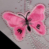 Butterfly Pattern Iron on Crystal Rhinestone Hotfix Transfer Patch DIY Decotative Applique for Clothing Bags - Aladdin Shoppers