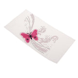 Butterfly Pattern Iron on Crystal Rhinestone Hotfix Transfer Patch DIY Decotative Applique for Clothing Bags - Aladdin Shoppers