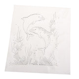 Dolphin Rhinestones Iron on Hot Fix Motif Heat Press Applique Patch 10.9x10.2 Inch - Aladdin Shoppers