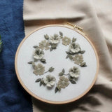 Handmade Embroidery Starter Kit with Flower Pattern Including Embroidery Cloth, Threads and Needles for Beginners - Aladdin Shoppers
