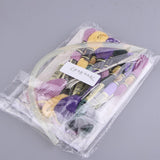 3D Pansy Flower Stumpwork Crafts DIY Embroidery Starter Kit with Cross Stitch Tools For Beginners Sewing - Aladdin Shoppers