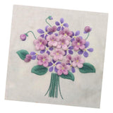 3D Pansy Flower Stumpwork Crafts DIY Embroidery Starter Kit with Cross Stitch Tools For Beginners Sewing - Aladdin Shoppers