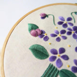 3D Pansy Flower Stumpwork Crafts DIY Embroidery Starter Kit with Cross Stitch Tools For Beginners Sewing - Aladdin Shoppers