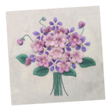 3D Pansy Flower Stumpwork Crafts DIY Embroidery Starter Kit with Cross Stitch Tools For Beginners Sewing - Aladdin Shoppers