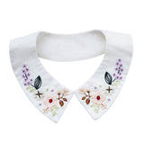 Handmade Collar Embroidery Starter Kit with Flower Pattern Including Embroidery Cloth, Threads and Needles for Beginners - Aladdin Shoppers