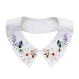 Handmade Collar Embroidery Starter Kit with Flower Pattern Including Embroidery Cloth, Threads and Needles for Beginners - Aladdin Shoppers