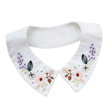 Handmade Collar Embroidery Starter Kit with Flower Pattern Including Embroidery Cloth, Threads and Needles for Beginners - Aladdin Shoppers