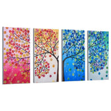 Maxbell 4 Set DIY Special Shaped 5D Seasons Tree Diamond Painting Kit Partial Drill Rhinestone Embroidery Arts Craft - Aladdin Shoppers