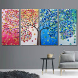 Maxbell 4 Set DIY Special Shaped 5D Seasons Tree Diamond Painting Kit Partial Drill Rhinestone Embroidery Arts Craft - Aladdin Shoppers