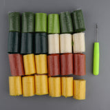 Yellow Rose Latch Hook Kit for DIY Pillow Cover Sofa Cushion Cover 40x40cm