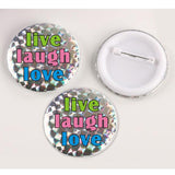 Maxbell 400 Sets Button Parts for Badge Maker Machine Clip Pin Top/Bottom Cover