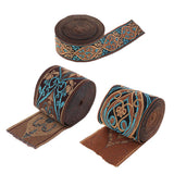 Maxbell 2 Pieces 5 Meters Jacquard Trim Sew Ribbon Fabric Ribbons for Sewing