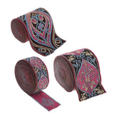 Maxbell 2 Pieces 5 Meters Jacquard Trim Sew Ribbon Fabric Ribbons for Sewing