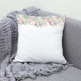 Maxbell 3 Yards Ethnic Style Ball Fringed Lace Jacquard Ribbon with Pompom Ball Trim