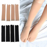 Maxbell 4 Pairs Flip Flop Socks Split 2 Toe Socks Sandals Ninja Slipper Nude Black