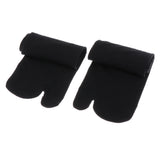 Maxbell 3 Pairs Split 2 Toe Flip Flop Socks Tabi/Ninja/Geta Socks Unisex Gray+Black