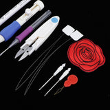 Maxbell Embroidery Pen Punch Needle Kit Set Tool for Threaders DIY Sewing Crafts