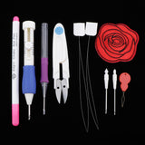 Maxbell Embroidery Pen Punch Needle Kit Set Tool for Threaders DIY Sewing Crafts