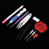 Maxbell Embroidery Pen Punch Needle Kit Set Tool for Threaders DIY Sewing Crafts