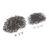 Maxbell 200 Pairs Metal Sewing Hooks and Eyes Closure for Bra and Clothing 1.6x0.9cm