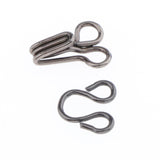 Maxbell 200 Pairs Metal Sewing Hooks and Eyes Closure for Bra and Clothing 1.6x0.9cm