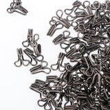 Maxbell 200 Pairs Metal Sewing Hooks and Eyes Closure for Bra and Clothing 1.6x0.9cm