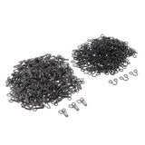 Maxbell 200 Pairs Metal Sewing Hooks and Eyes Closure for Bra and Clothing 2.5x1.3cm