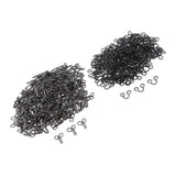 Maxbell 200 Pairs Metal Sewing Hooks and Eyes Closure for Bra and Clothing 2.5x1.3cm