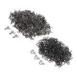Maxbell 200 Pairs Metal Sewing Hooks and Eyes Closure for Bra and Clothing 2.5x1.3cm