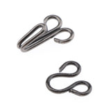 Maxbell 200 Pairs Metal Sewing Hooks and Eyes Closure for Bra and Clothing 2.5x1.3cm