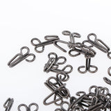 Maxbell 200 Pairs Metal Sewing Hooks and Eyes Closure for Bra and Clothing 2.5x1.3cm