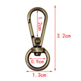 Maxbell 12 Metal Swivel Clasps Lanyard Snap Hook Lobster Claw Clasp Jewelry Findings