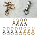 Maxbell 12 Metal Swivel Clasps Lanyard Snap Hook Lobster Claw Clasp Jewelry Findings