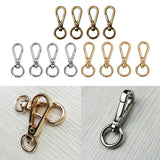 Maxbell 12 Metal Swivel Clasps Lanyard Snap Hook Lobster Claw Clasp Jewelry Findings