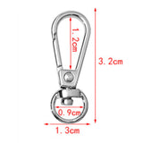 Maxbell 8 Metal Swivel Clasps Lanyard Snap Hook Lobster Claw Clasp Jewelry Findings