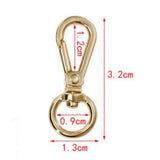 Maxbell 12 Metal Swivel Clasps Lanyard Snap Hook Lobster Claw Clasp Jewelry Findings