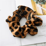 Maxbell 9x Lady Leopard Hair Scrunchies Rubber Hair Band Stretchable Hair Ties Ring