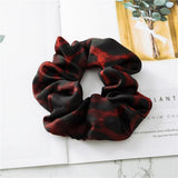 Maxbell 9x Lady Leopard Hair Scrunchies Rubber Hair Band Stretchable Hair Ties Ring