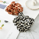 Maxbell 9x Lady Leopard Hair Scrunchies Rubber Hair Band Stretchable Hair Ties Ring