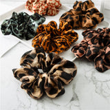 Maxbell 9x Lady Leopard Hair Scrunchies Rubber Hair Band Stretchable Hair Ties Ring