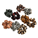 Maxbell 9x Lady Leopard Hair Scrunchies Rubber Hair Band Stretchable Hair Ties Ring
