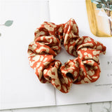 Maxbell 9x Lady Leopard Hair Scrunchies Rubber Hair Band Stretchable Hair Ties Ring