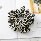Maxbell 9x Lady Leopard Hair Scrunchies Rubber Hair Band Stretchable Hair Ties Ring